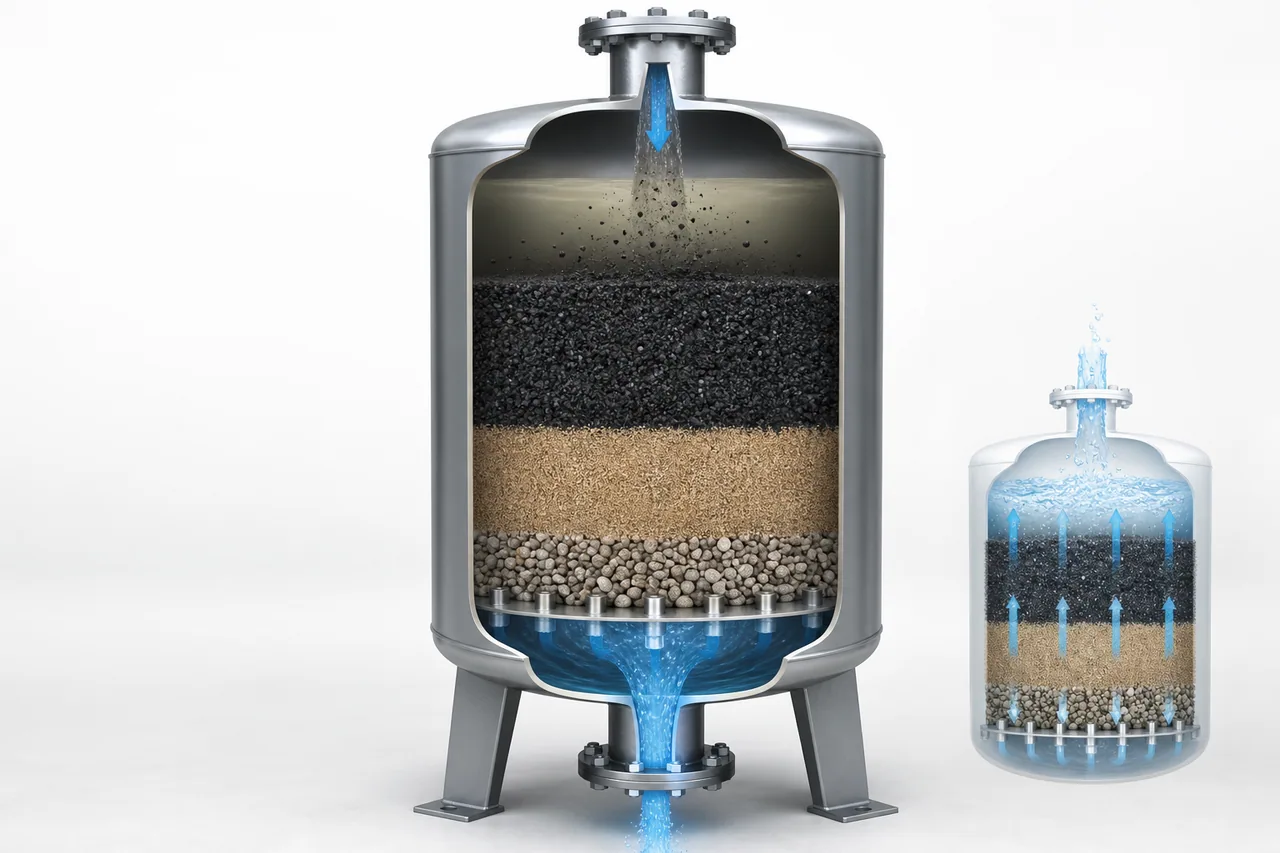 Filtration Media working principle and structure illustration