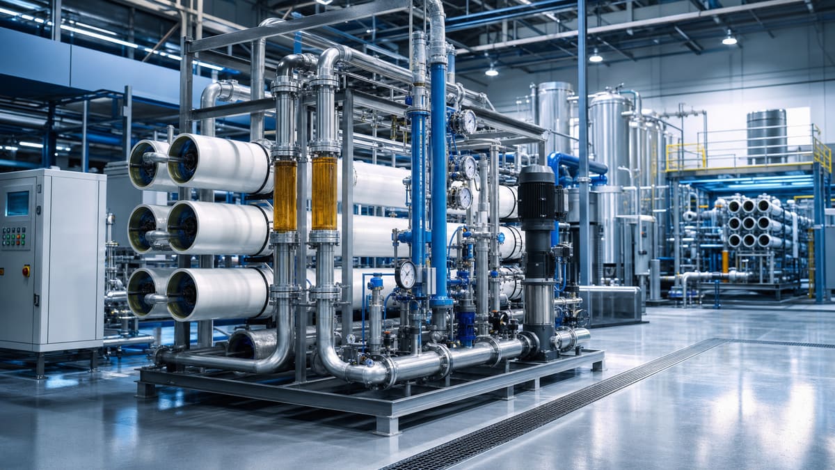 Brine concentration: shrinking volume before disposal or thermal end-points water treatment solution illustration