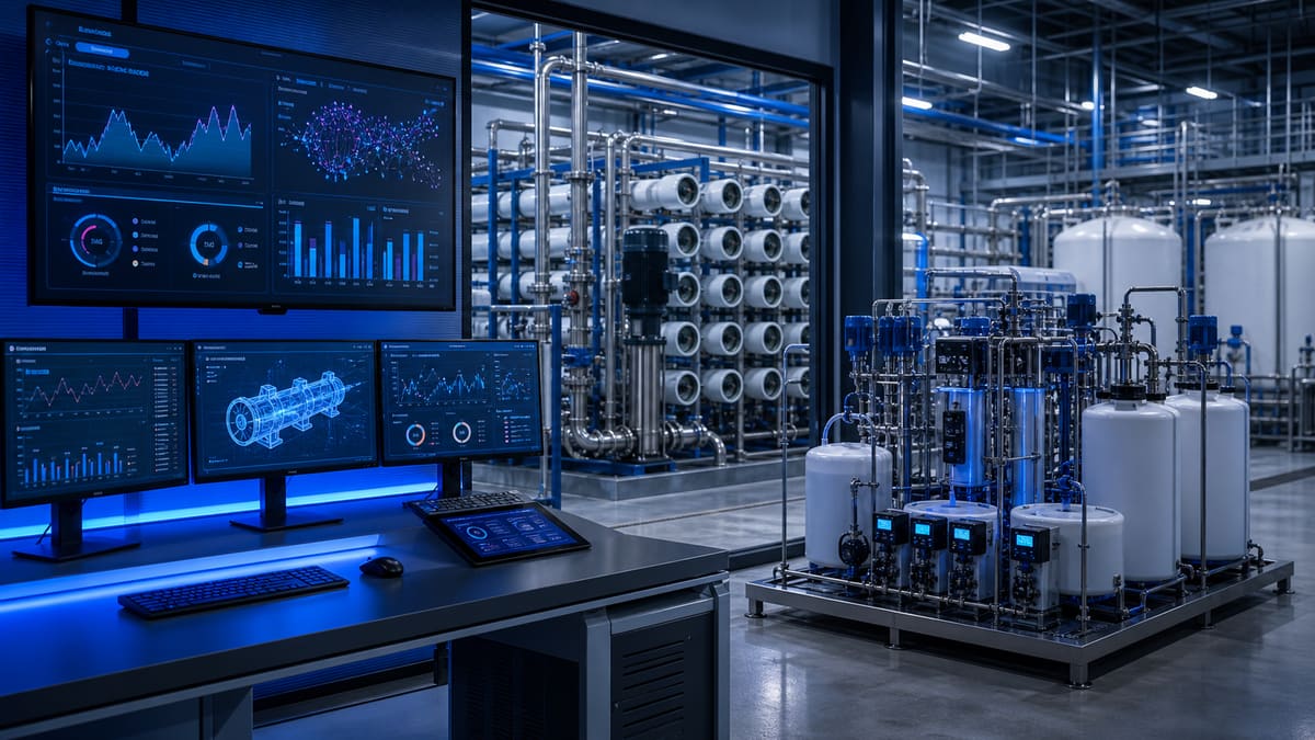 Predictive Maintenance for RO Membranes: AI-guided adaptive CIP cycles water treatment solution illustration