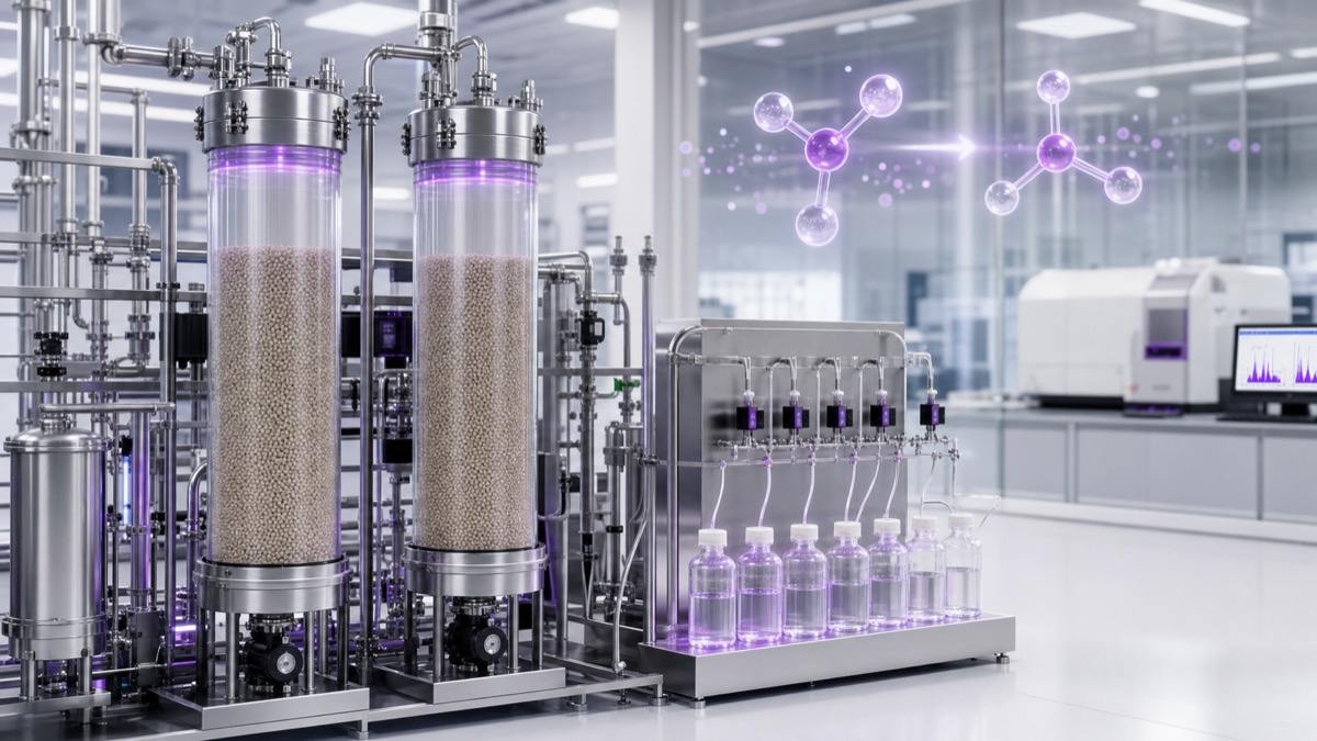 Selective boron removal resin columns for semiconductor ultrapure water